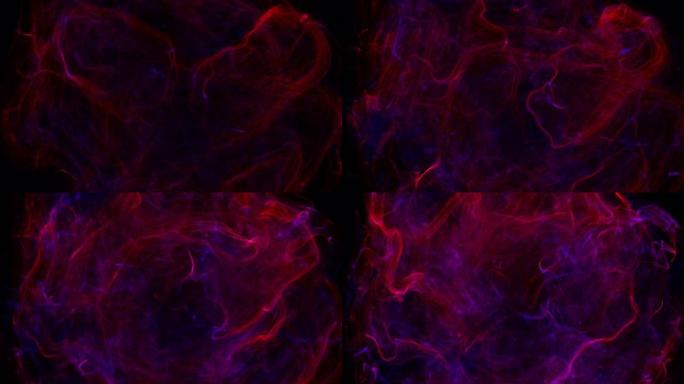 3d抽象彩色宇宙流体漩涡扩展动画数字生成背景