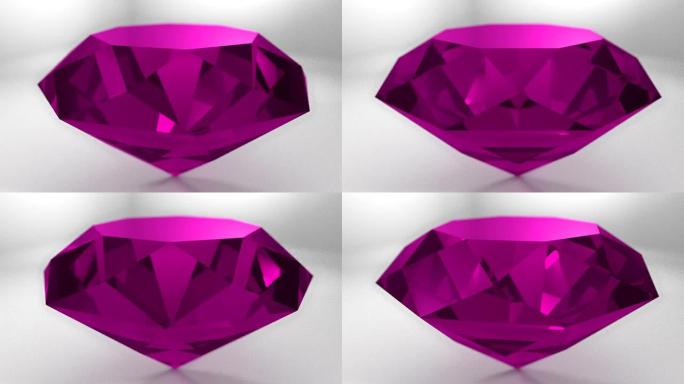 粉色红宝石钻石宝石旋转婚礼背景循环
