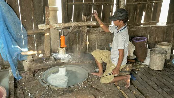 米粉的传统制作方式