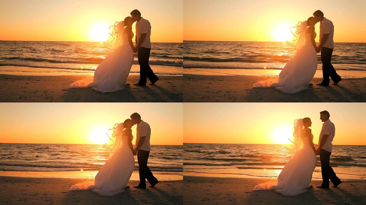 日落海滩婚礼
