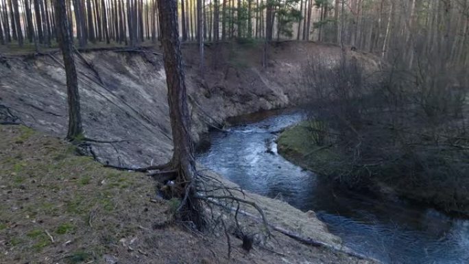 纯净水的野山河峡谷