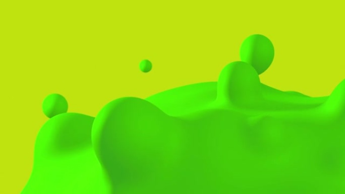 动画流体酸性绿色形状