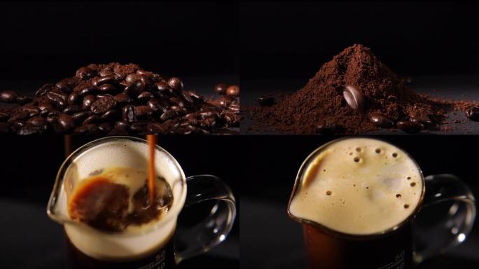 从咖啡豆和咖啡粉中提取冰美式咖啡