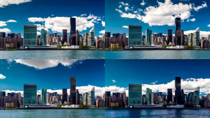 纽约东河上的联合国