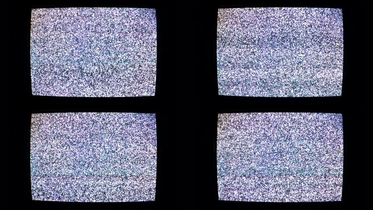 无信号电视干扰噪声电视屏幕干扰信号电视噪声可循环电视故障模式