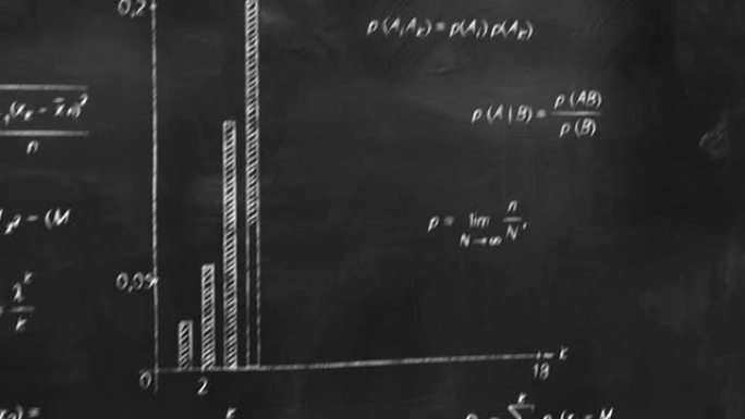 黑板飞行相机上的数学物理公式