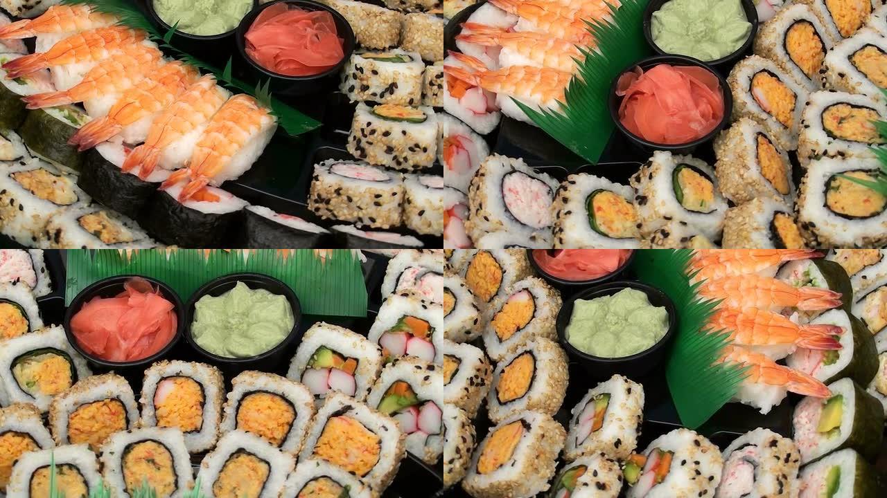 寿司分类无缝循环-高清