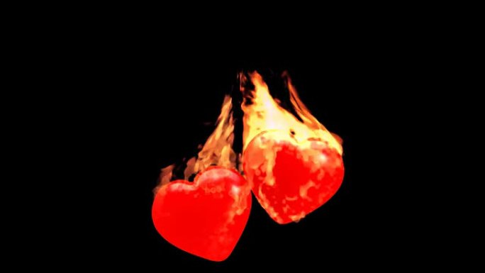 两颗燃烧的心-CGI，阿尔法通道