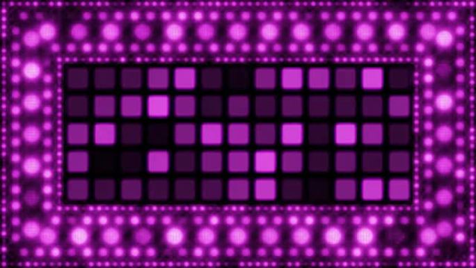 紫罗兰色闪闪发光的灯泡循环背景