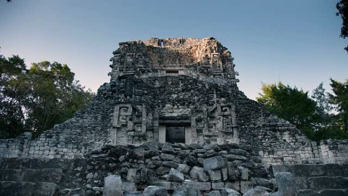 墨西哥卡拉克穆尔丛林xpujil玛雅遗址