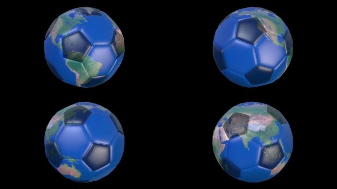地球和足球