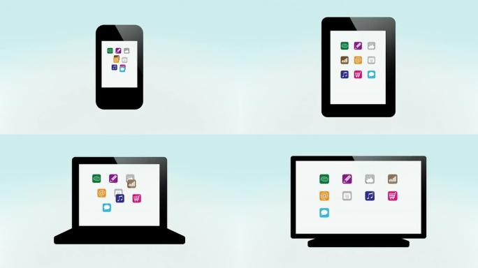 移动设备、计算机和电视上的应用程序