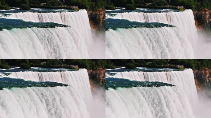 尼亚加拉瀑布，从美国海岸看 -- 大自然的压碎力量