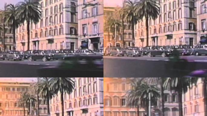 意大利街头场景-来自20世纪50年代电影