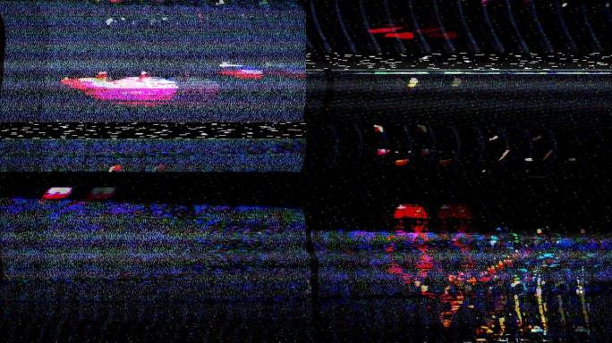故障电视静态噪声失真信号问题错误视频损坏复古风格80年代VHS测试图表