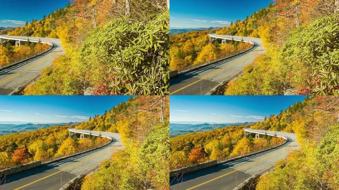 蓝岭公园路上林恩湾高架桥的风景