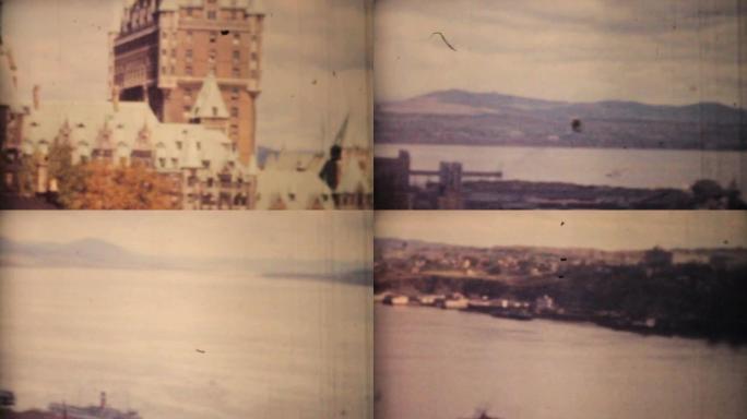 魁北克市和圣劳伦斯海道1958-复古8毫米电影