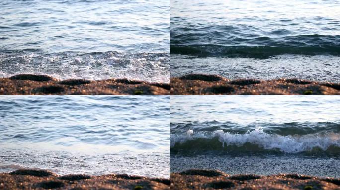 海滩上的波浪
