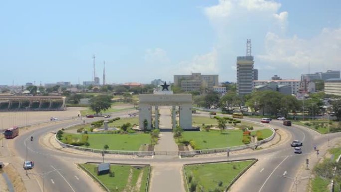 加纳独立广场鸟瞰图