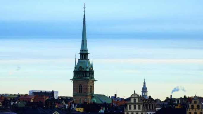 瑞典斯德哥尔摩城市延时欧洲建筑地标建筑