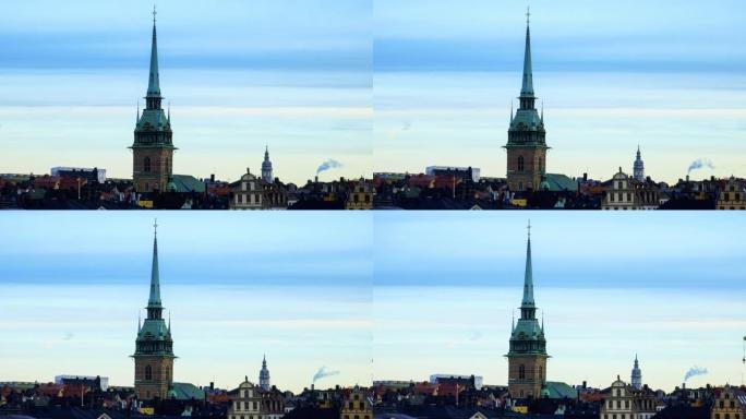 瑞典斯德哥尔摩城市延时欧洲建筑地标建筑
