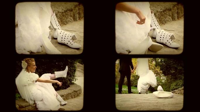 新娘的鞋子。老电影