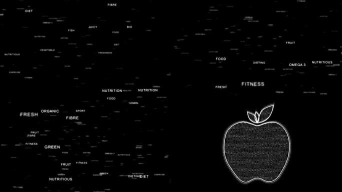 营养词形成苹果对黑