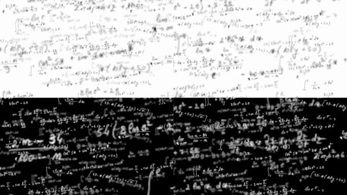 具有alpha通道的数学方程循环