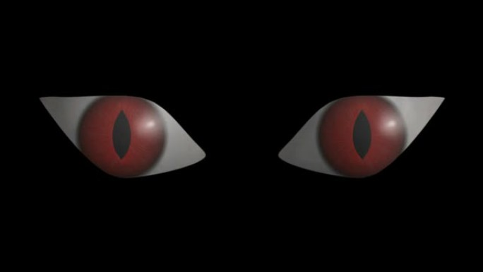 可怕的眼睛眨眼循环CG