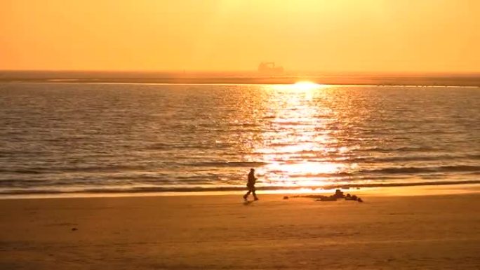 Tideland walk，Borkum，北海，德国