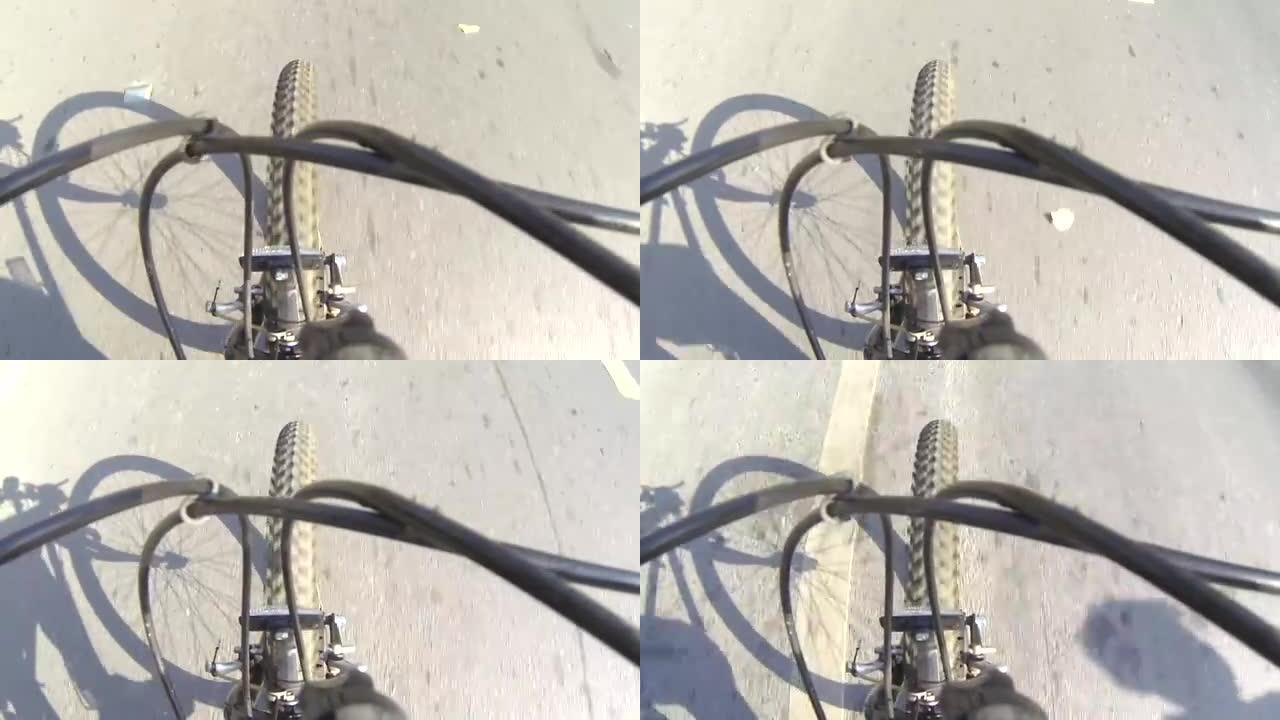 自行车人的影子