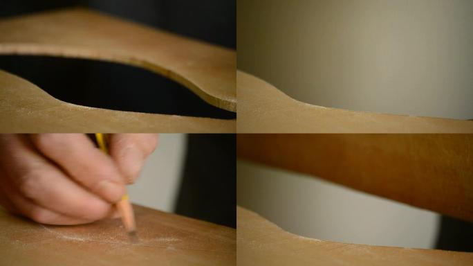 琴师用钢锯将木头塑造成弗拉门戈吉他