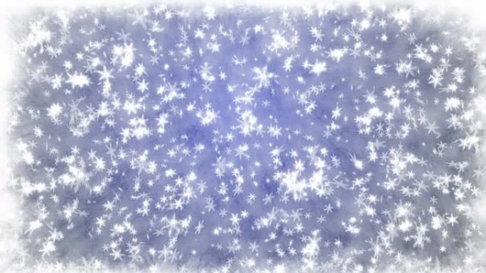雪花的圣诞背景 -- 飘落的雪