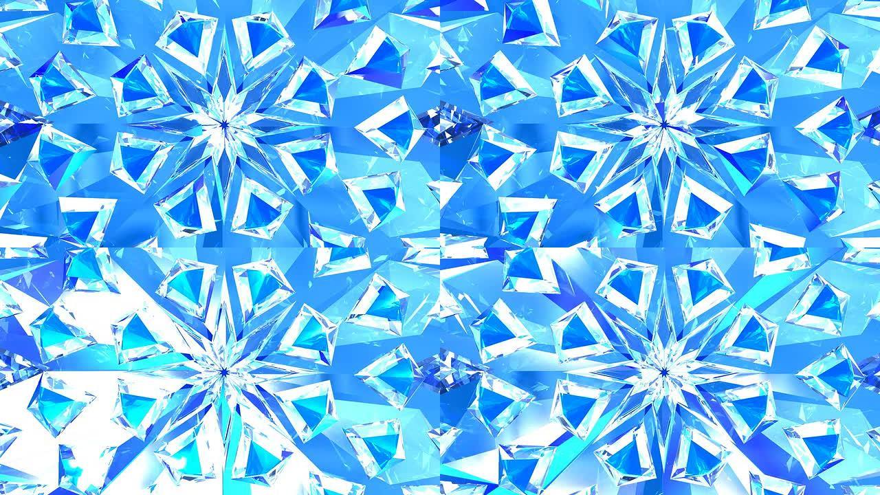 蓝色钻石背景
