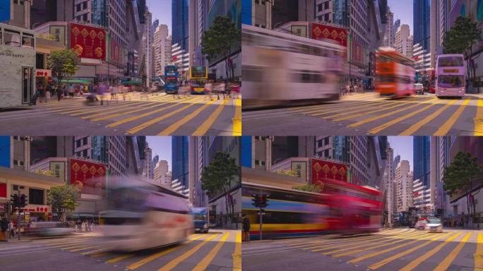 延时香港城市街延时摄影街头摄影延时
