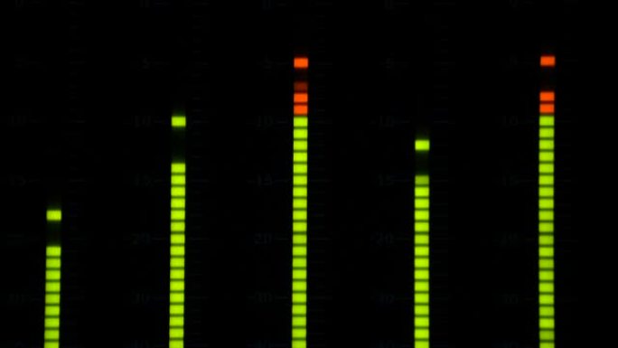 音量单位 (VU) 计，监测演播室的声级