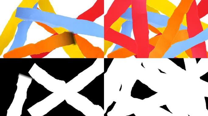 撕裂的纸条背景。