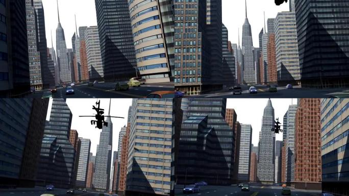 阿帕奇直升机虚拟街景