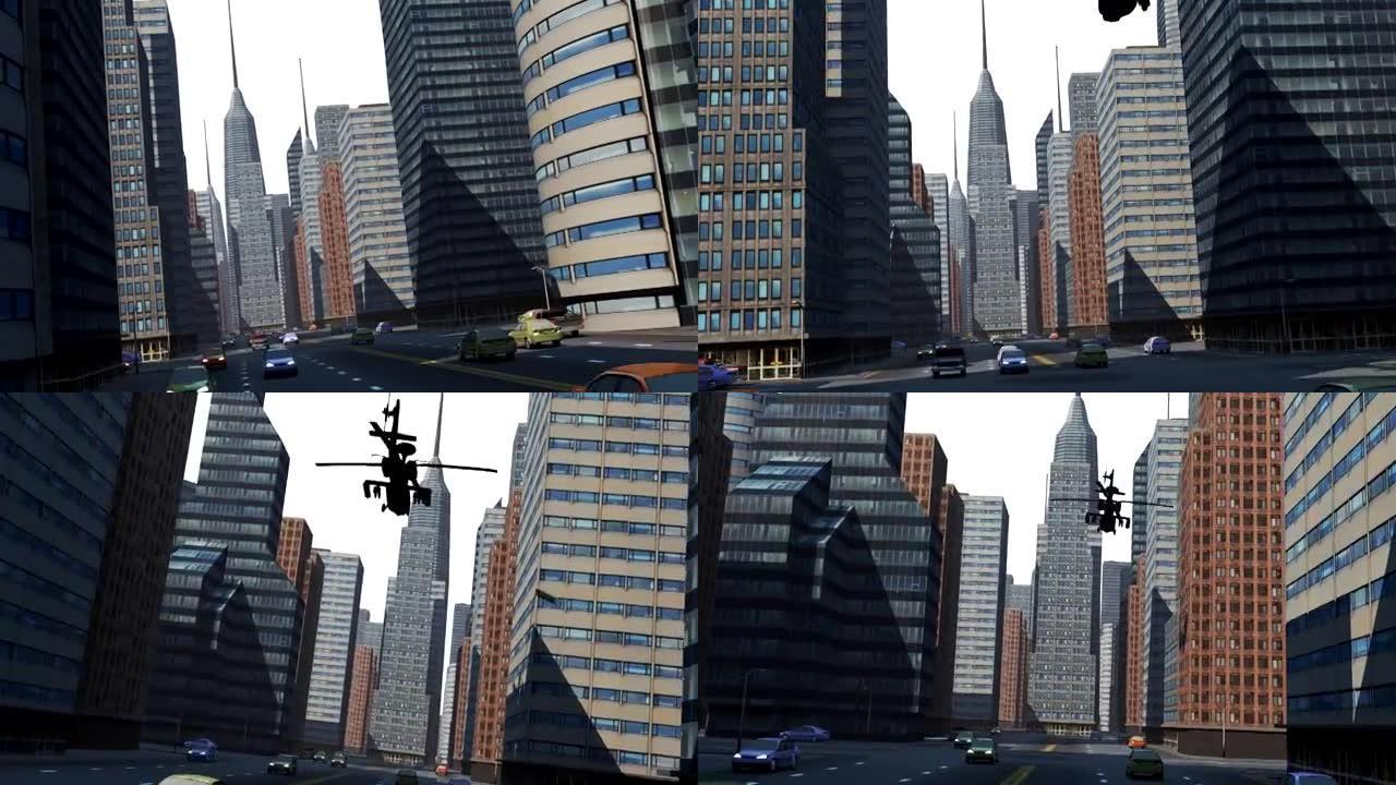 阿帕奇直升机虚拟街景