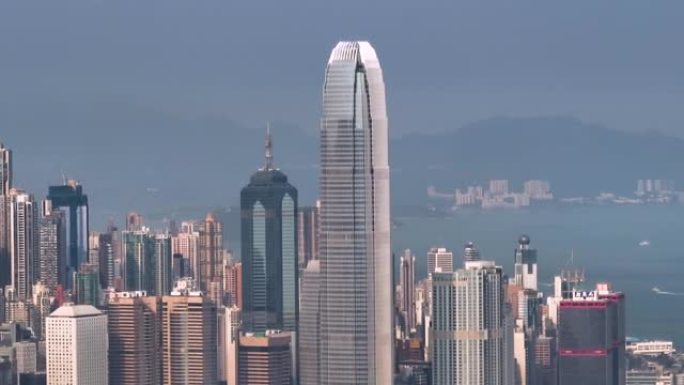 香港建筑格局鸟瞰图