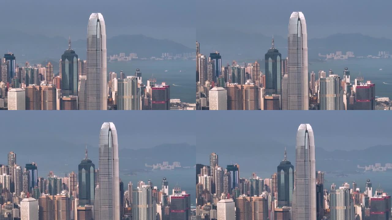 香港建筑格局鸟瞰图