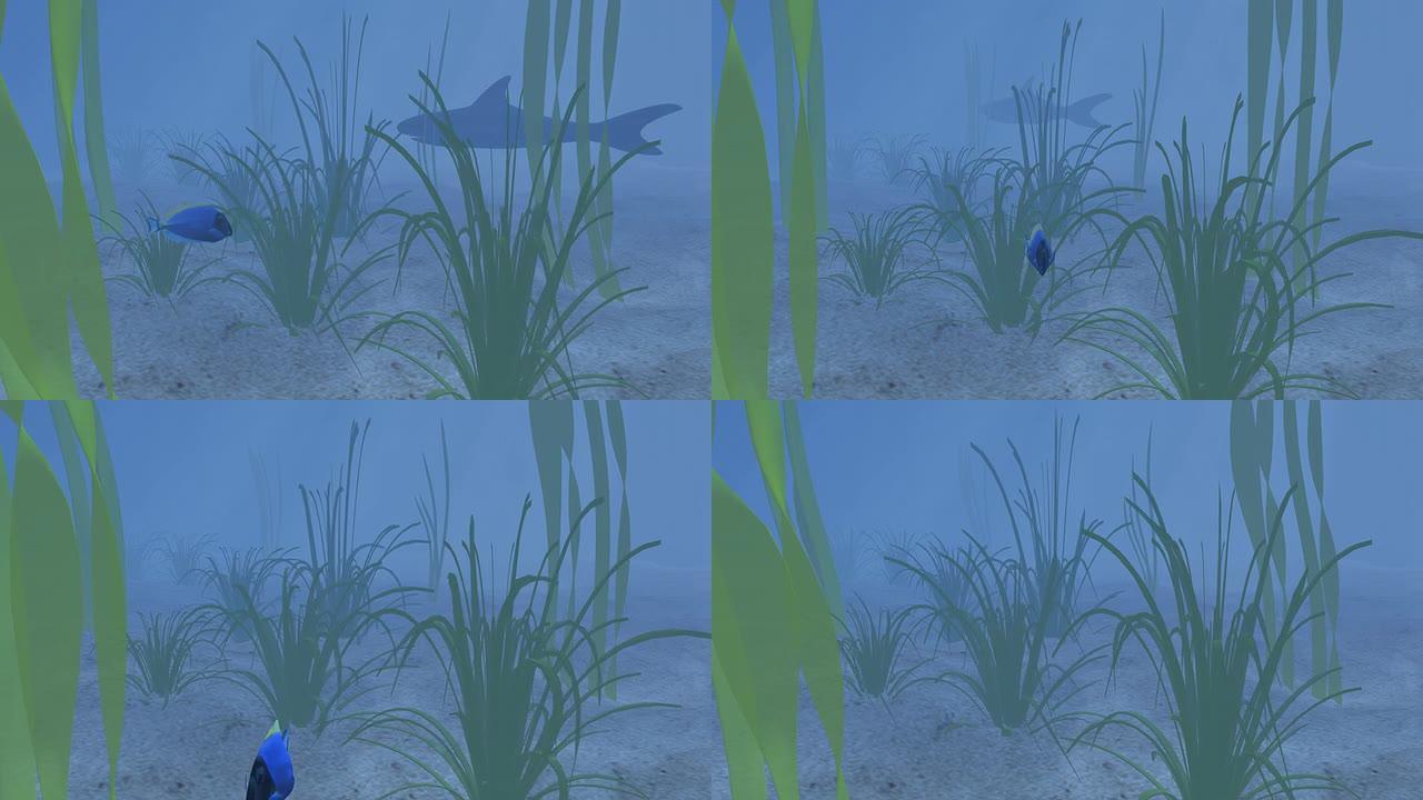 水下3d动画场景