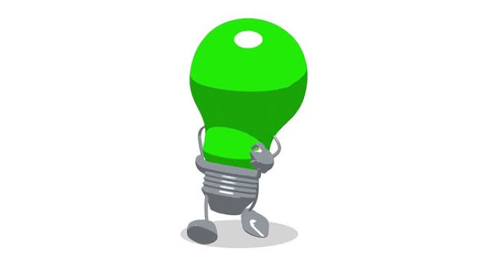 绿色灯泡