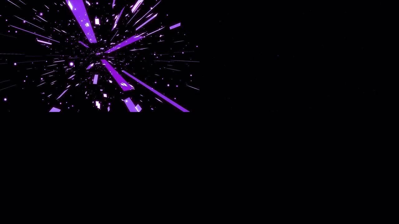 冲击波粒子爆炸动画运动图形-透明阿尔法通道视频-闪电雷声炸弹，电子卡通动画。