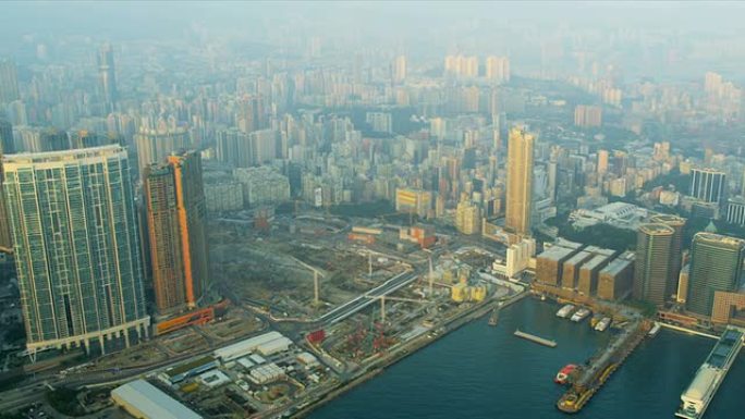 香港中国客运码头鸟瞰图