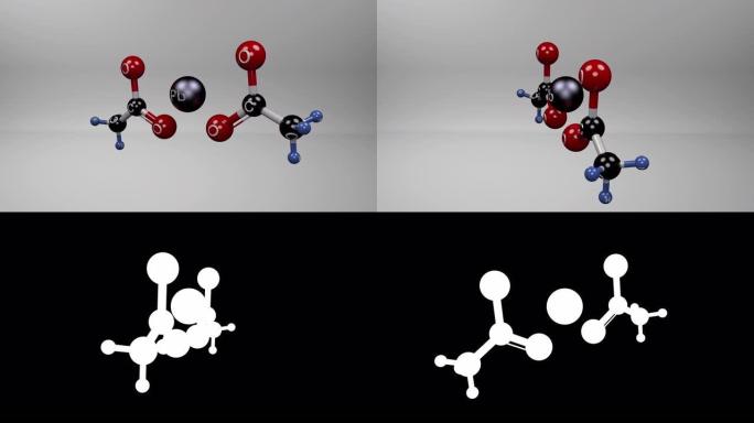 醋酸铅 (II) 分子。
