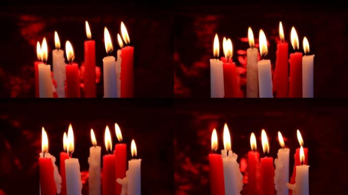 蜡烛在黑暗中燃烧
