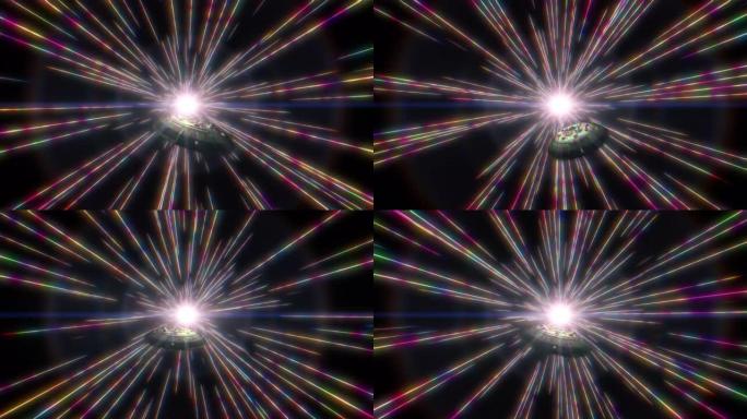 宇宙飞船在能量光速时间旅行3d迷幻视觉vj循环背景艺术4k迷幻幻觉420