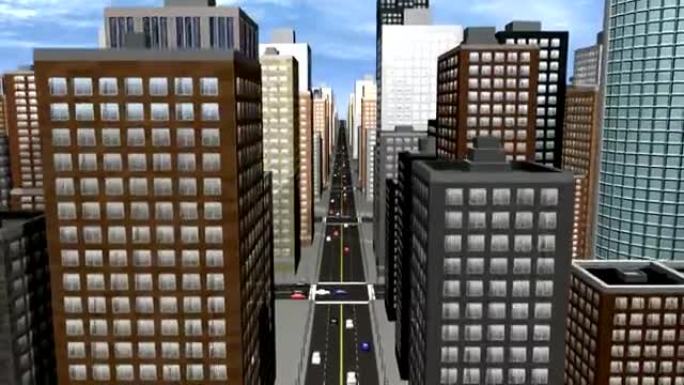 城市飞越3D。高清1080i
