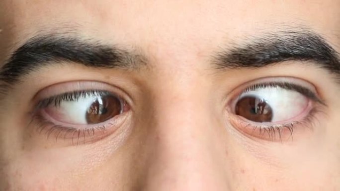 高清: 男人棕色的眼睛